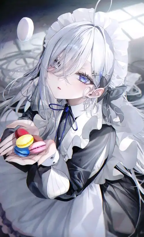 女仆少女插画